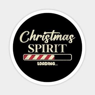 Christmas Spirit Loading Holidays Winter Magnet